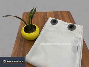 پرده آماده کتان گارنت نقرآبی - مسترخونه
